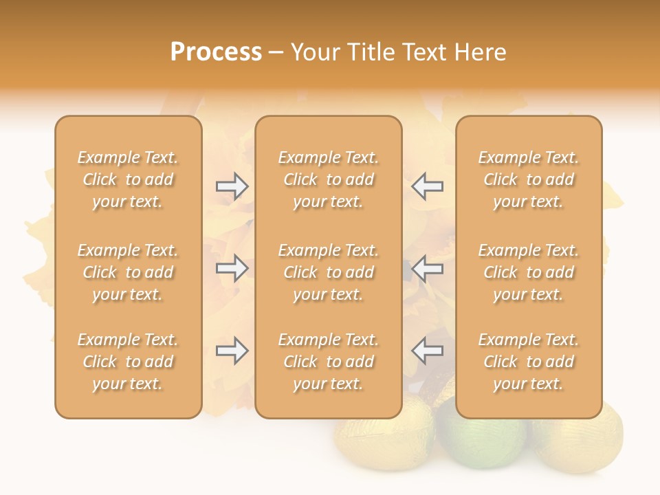Wooden Basket Eggs PowerPoint Template