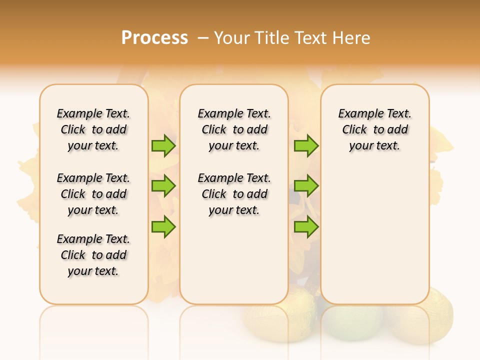 Wooden Basket Eggs PowerPoint Template
