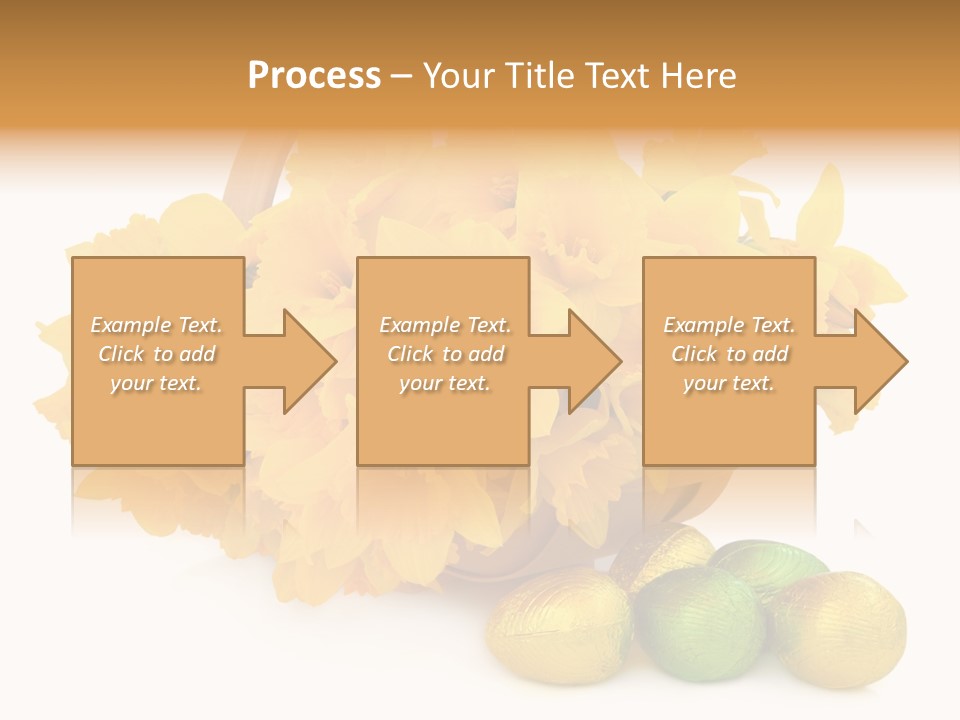 Wooden Basket Eggs PowerPoint Template