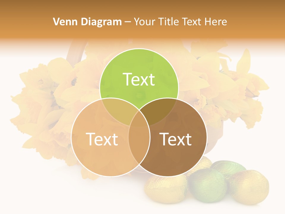 Wooden Basket Eggs PowerPoint Template