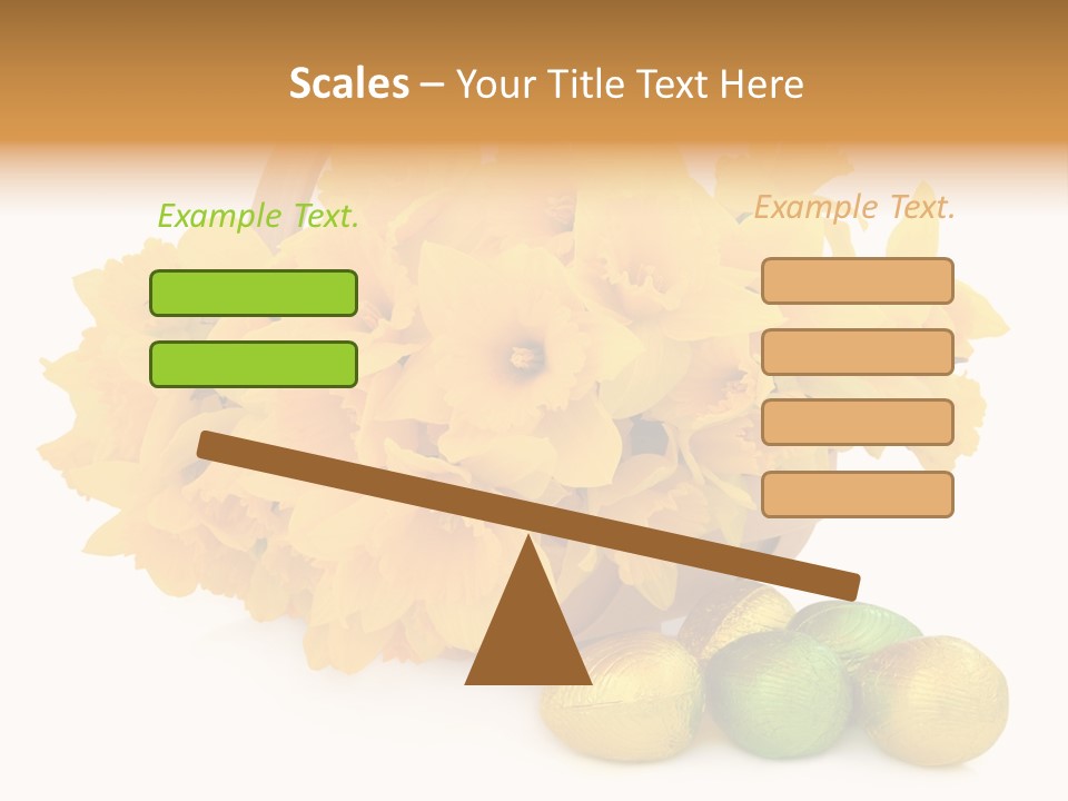 Wooden Basket Eggs PowerPoint Template