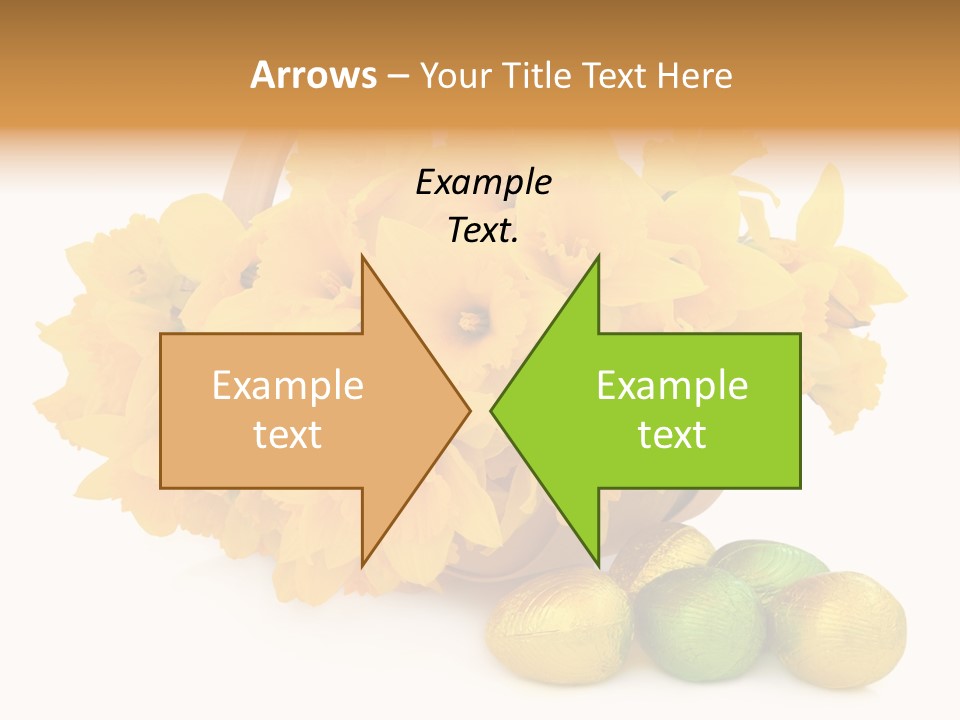 Wooden Basket Eggs PowerPoint Template