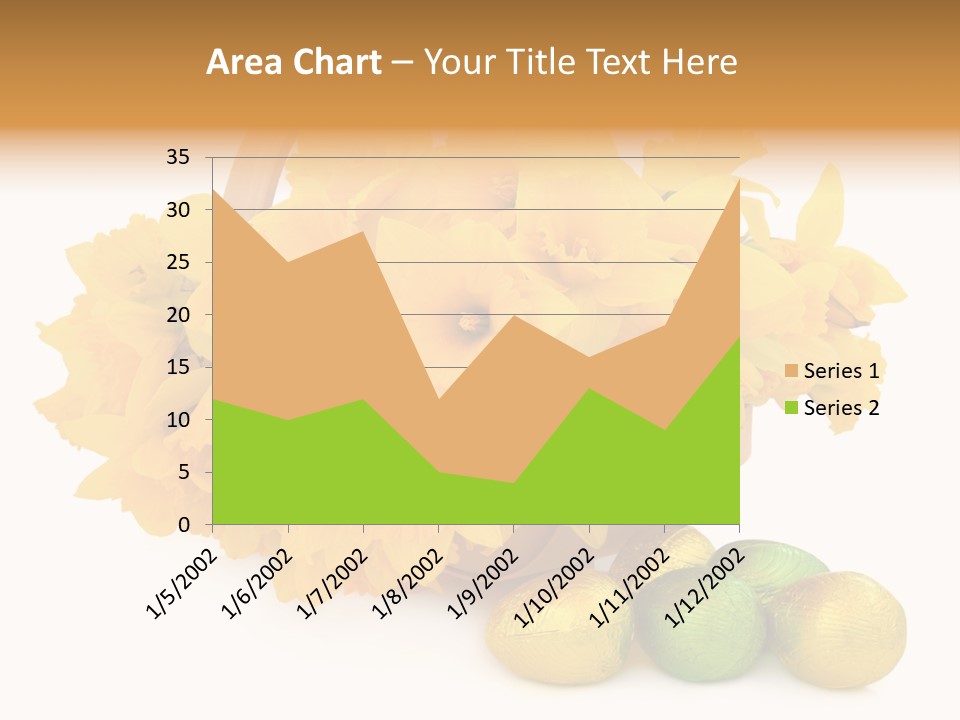 Wooden Basket Eggs PowerPoint Template