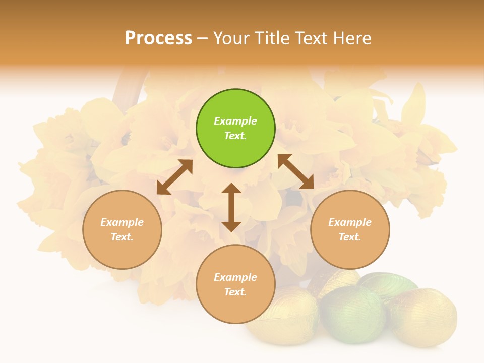 Wooden Basket Eggs PowerPoint Template