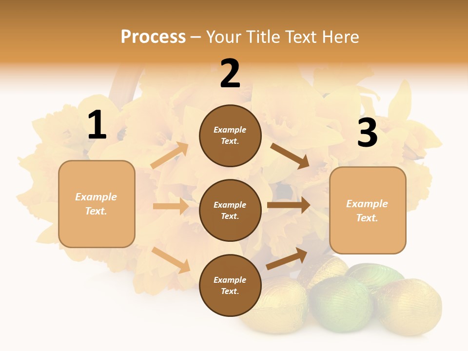 Wooden Basket Eggs PowerPoint Template
