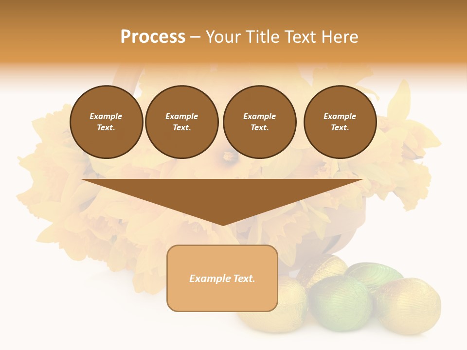 Wooden Basket Eggs PowerPoint Template