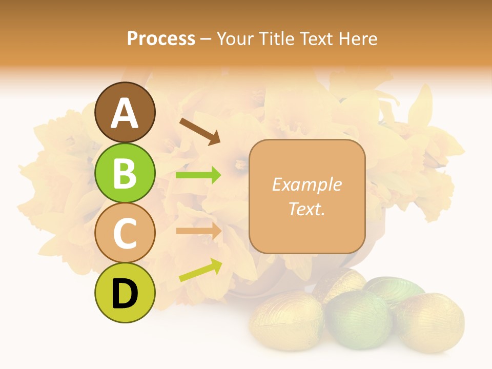 Wooden Basket Eggs PowerPoint Template
