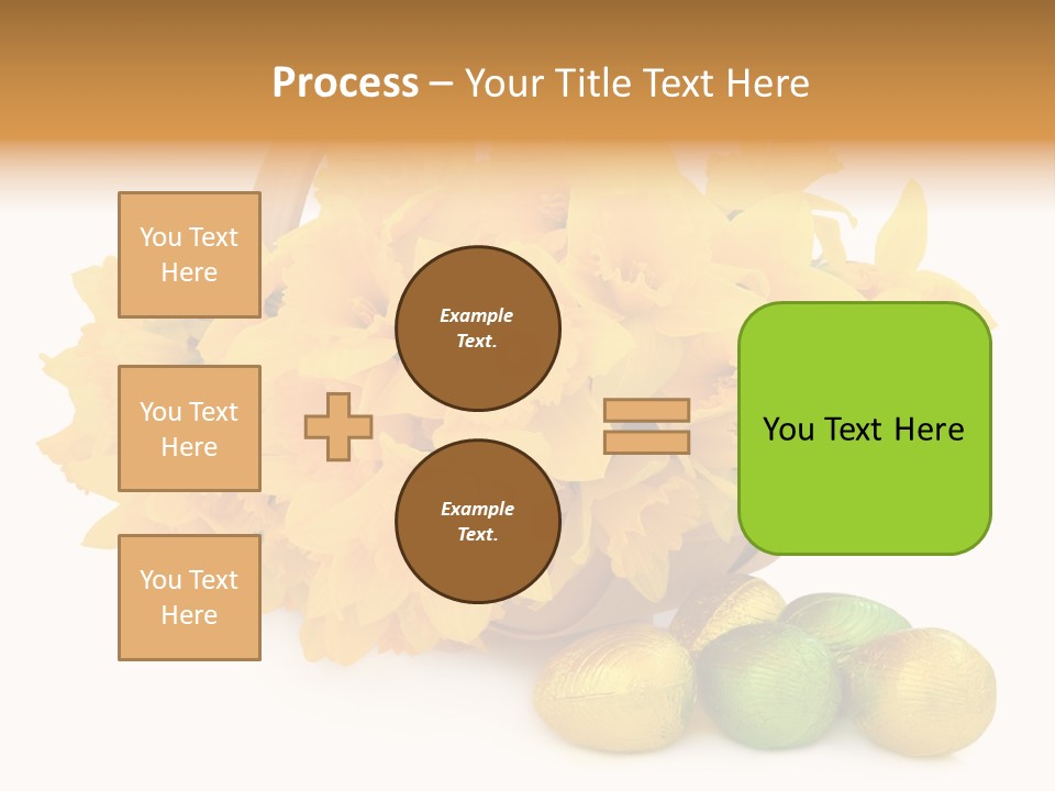 Wooden Basket Eggs PowerPoint Template