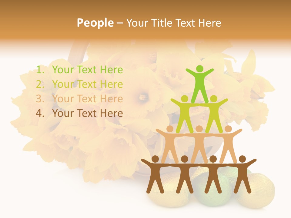 Wooden Basket Eggs PowerPoint Template