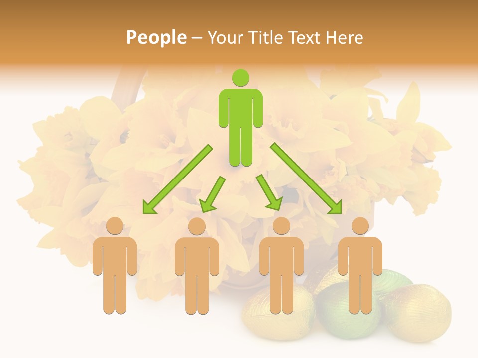 Wooden Basket Eggs PowerPoint Template