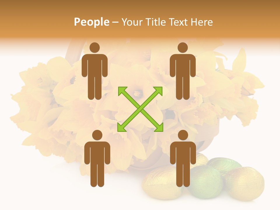 Wooden Basket Eggs PowerPoint Template