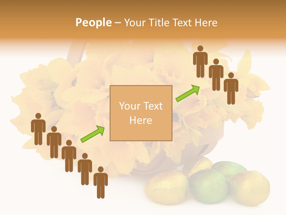 Wooden Basket Eggs PowerPoint Template