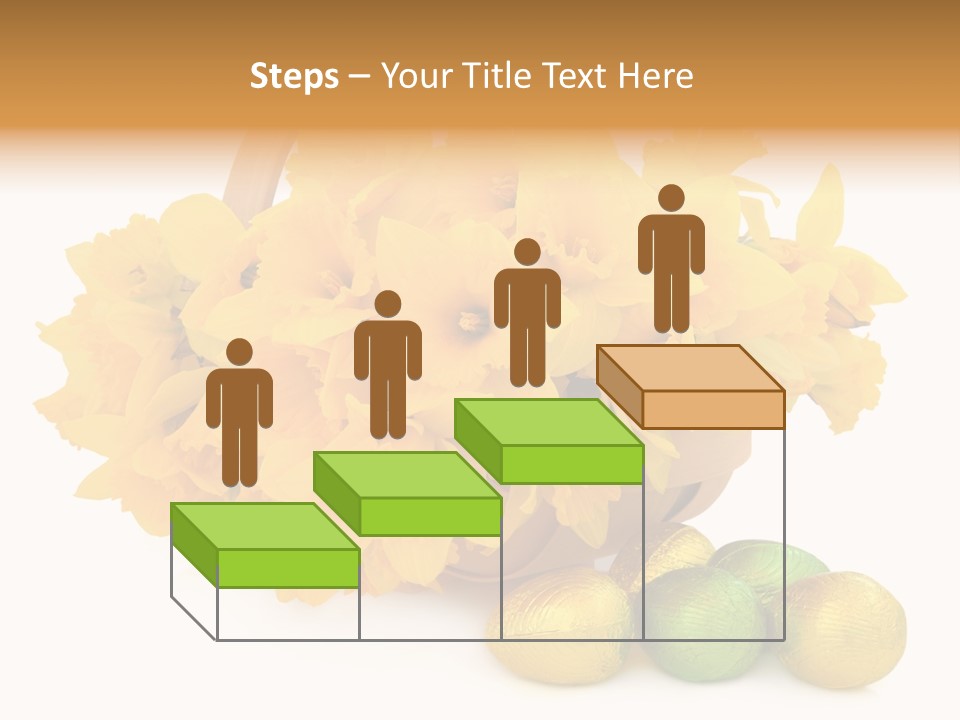 Wooden Basket Eggs PowerPoint Template