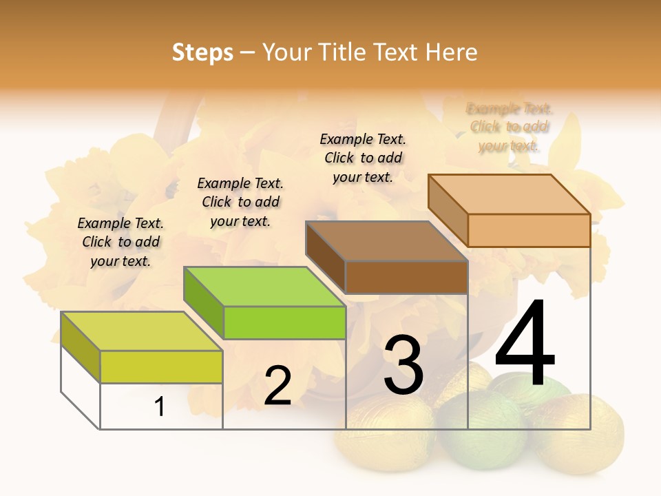 Wooden Basket Eggs PowerPoint Template