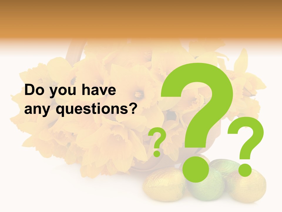 Wooden Basket Eggs PowerPoint Template