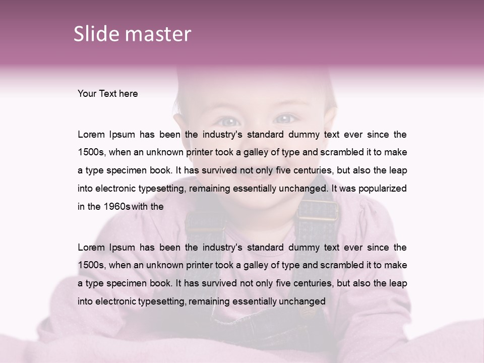 Baby Die Lachen PowerPoint Template