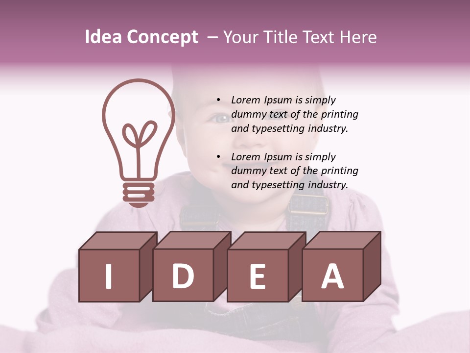 Baby Die Lachen PowerPoint Template