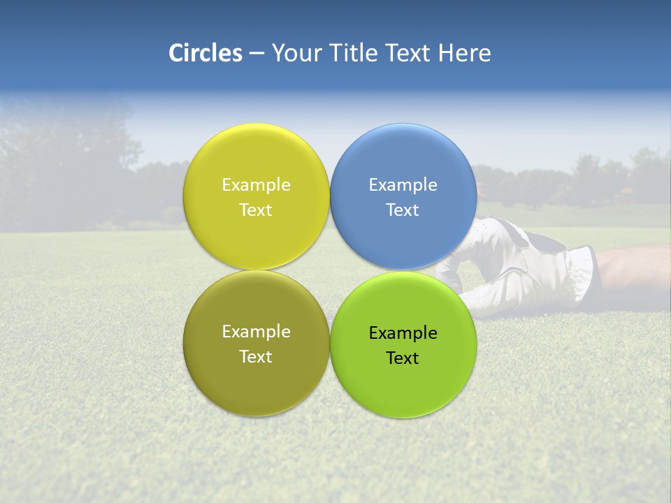 Sporting Good Luck Golf Course PowerPoint Template