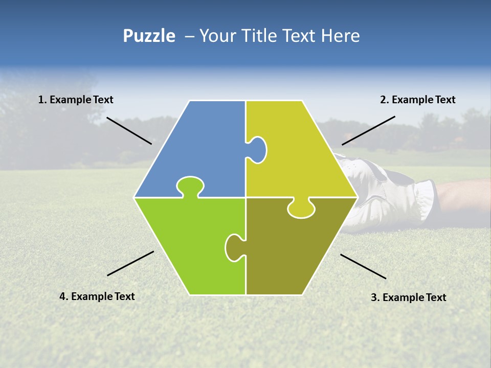 Sporting Good Luck Golf Course PowerPoint Template