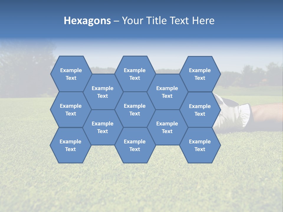 Sporting Good Luck Golf Course PowerPoint Template