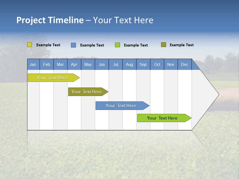 Sporting Good Luck Golf Course PowerPoint Template