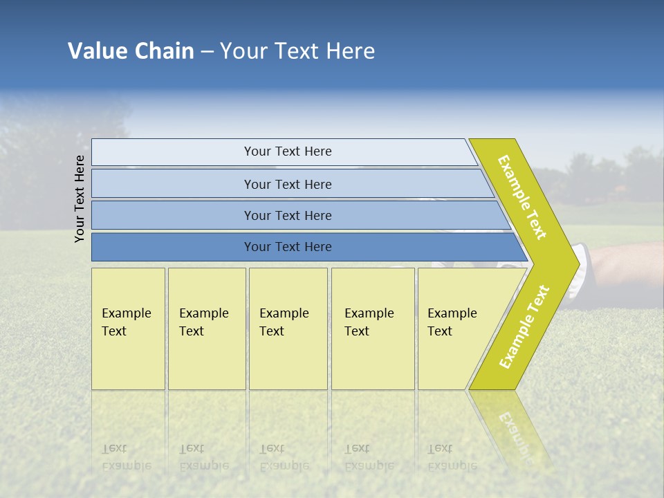 Sporting Good Luck Golf Course PowerPoint Template