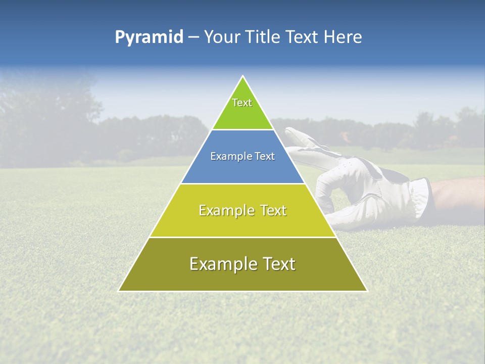 Sporting Good Luck Golf Course PowerPoint Template