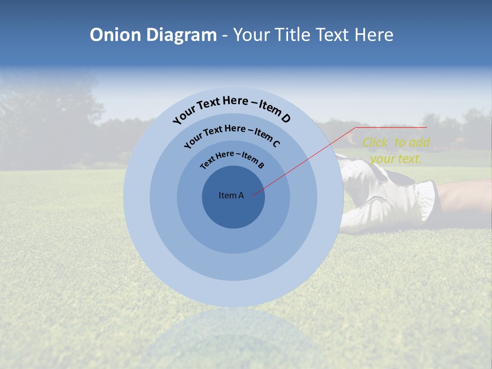 Sporting Good Luck Golf Course PowerPoint Template