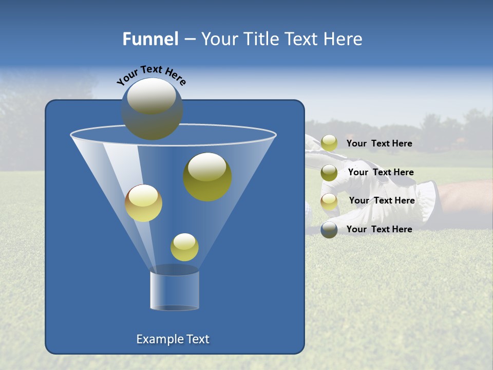 Sporting Good Luck Golf Course PowerPoint Template