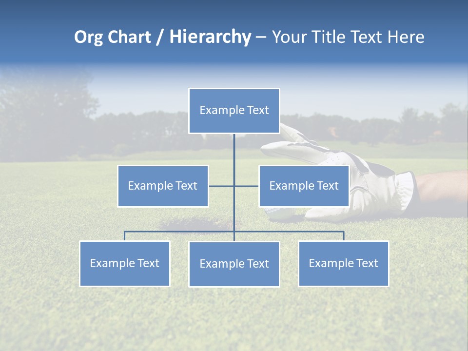 Sporting Good Luck Golf Course PowerPoint Template