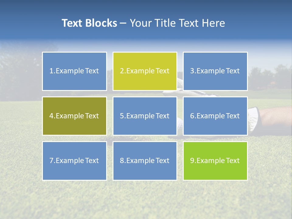 Sporting Good Luck Golf Course PowerPoint Template