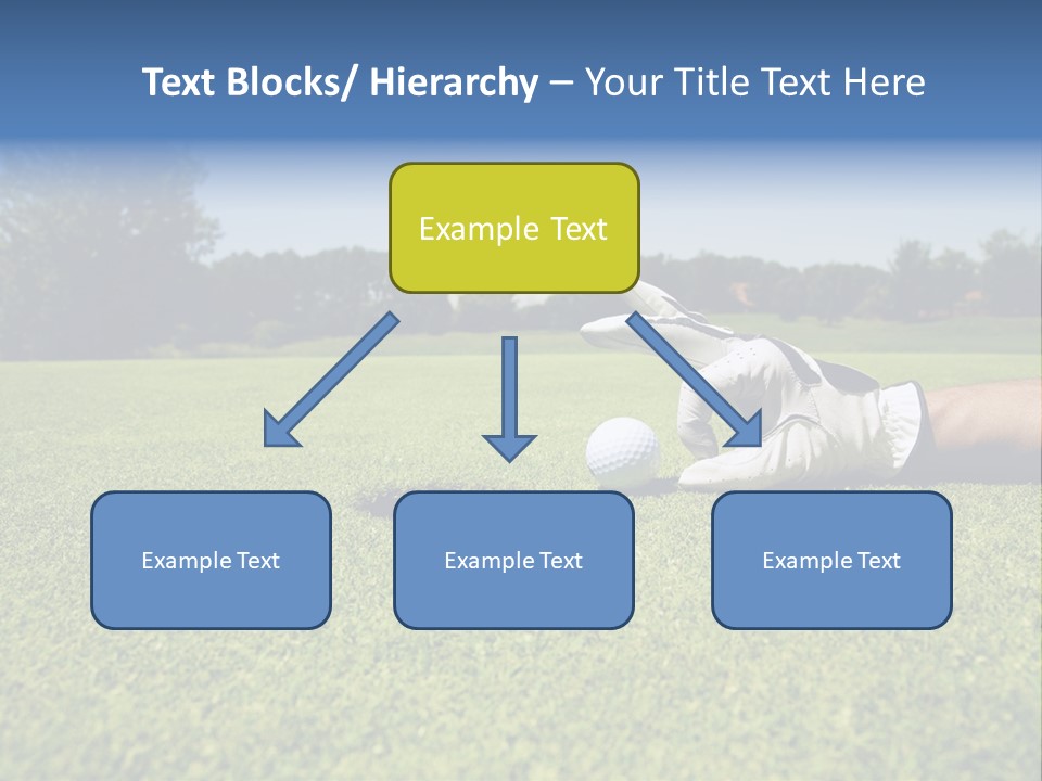 Sporting Good Luck Golf Course PowerPoint Template