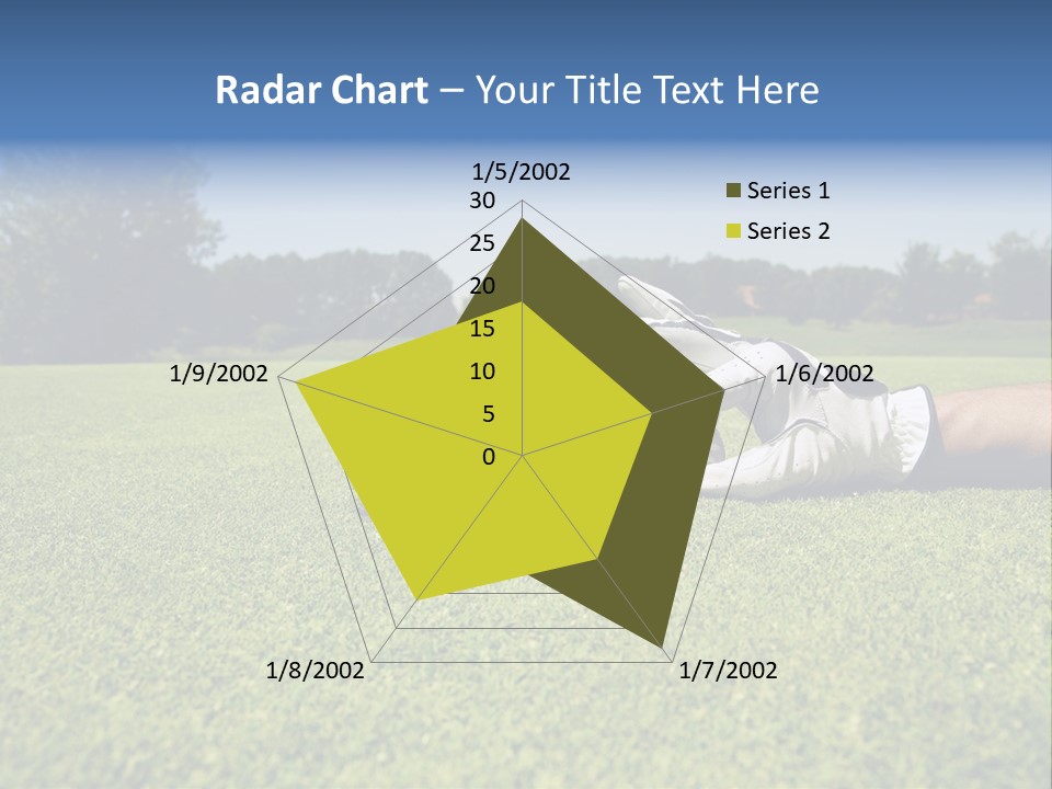 Sporting Good Luck Golf Course PowerPoint Template