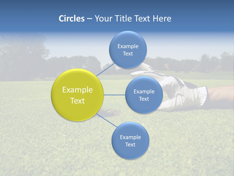 Sporting Good Luck Golf Course PowerPoint Template