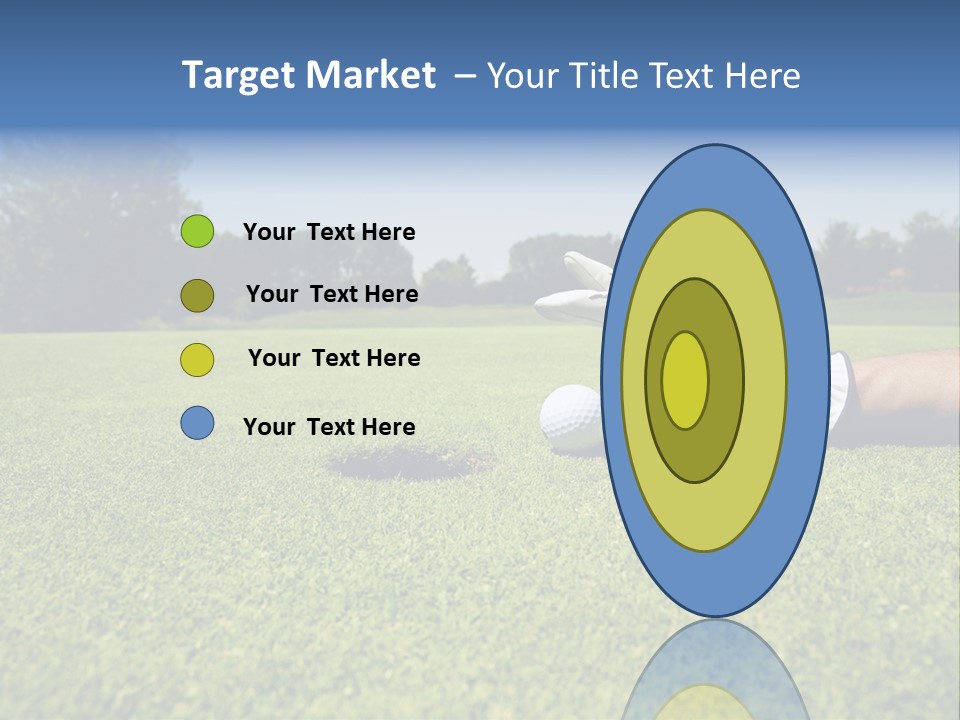 Sporting Good Luck Golf Course PowerPoint Template