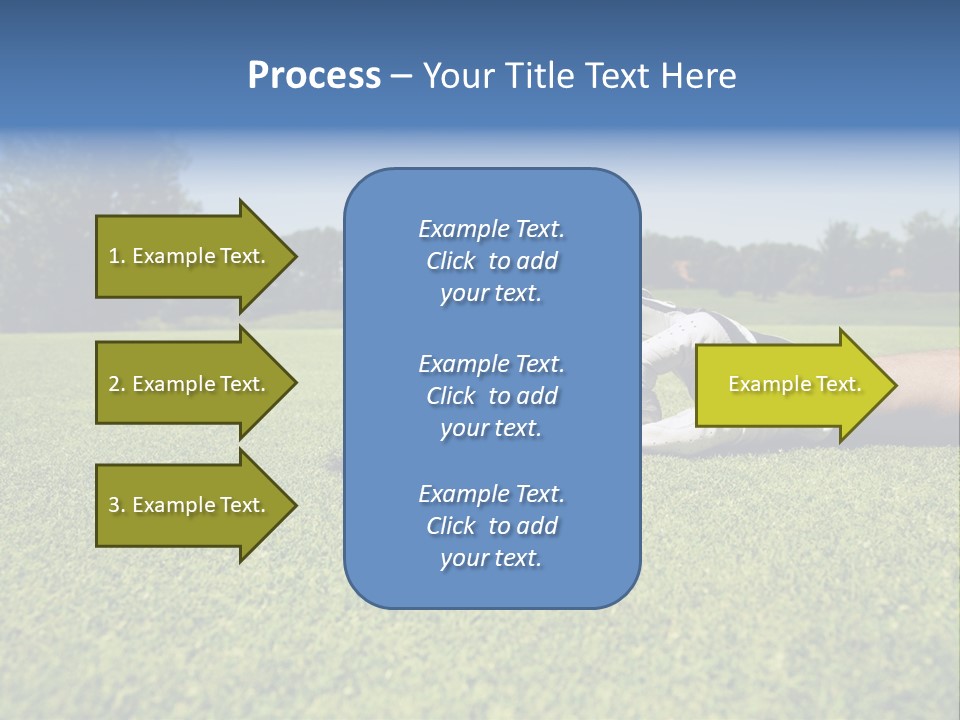 Sporting Good Luck Golf Course PowerPoint Template