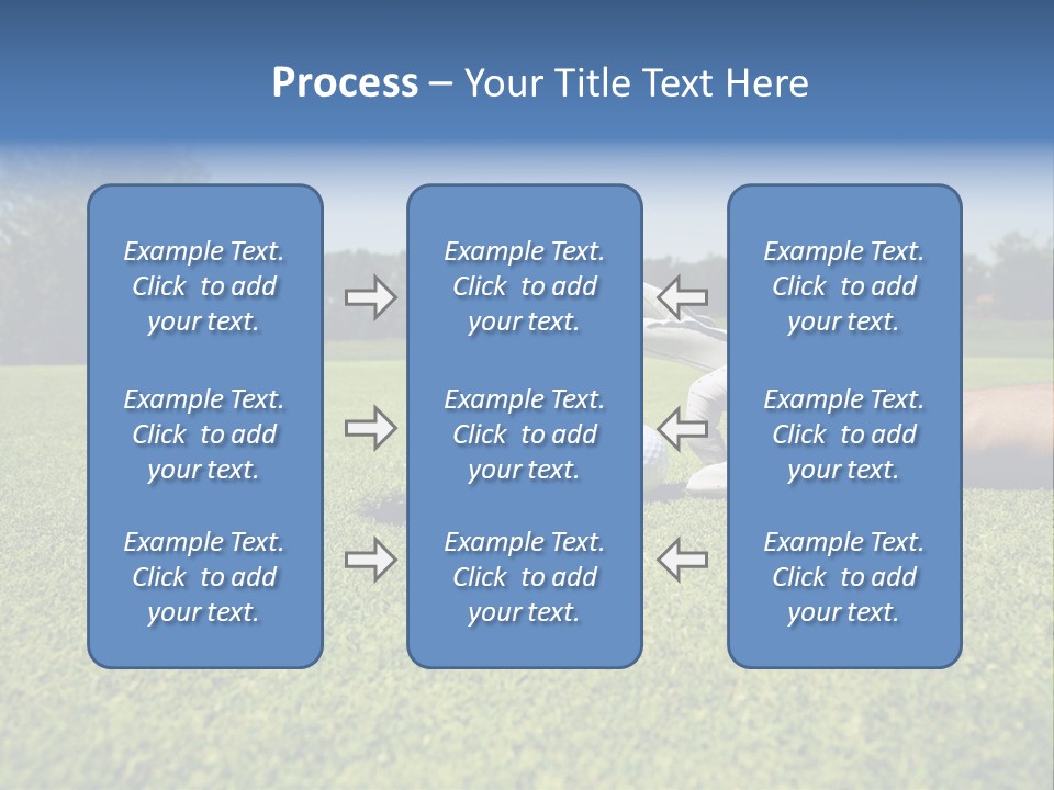 Sporting Good Luck Golf Course PowerPoint Template