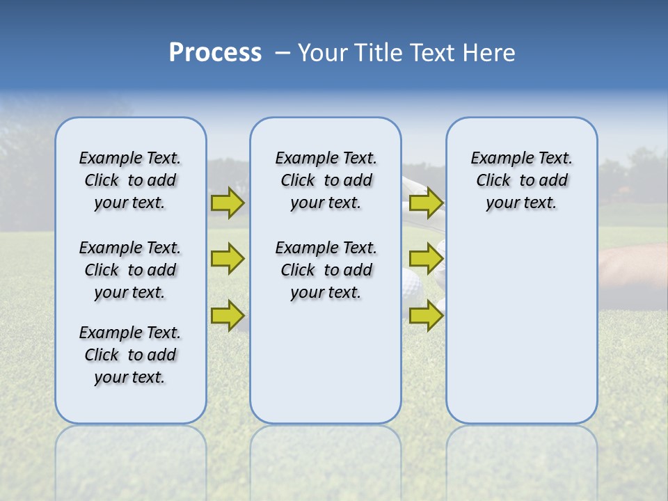 Sporting Good Luck Golf Course PowerPoint Template