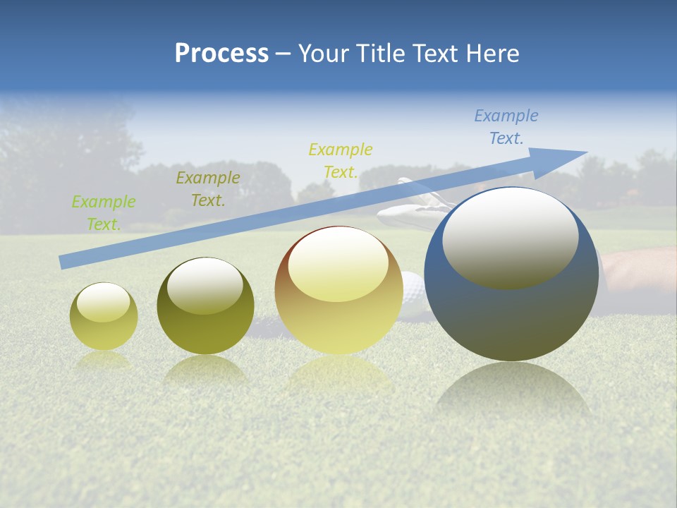 Sporting Good Luck Golf Course PowerPoint Template