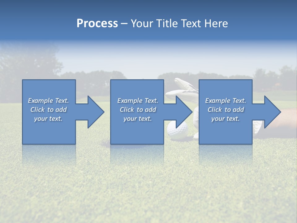 Sporting Good Luck Golf Course PowerPoint Template
