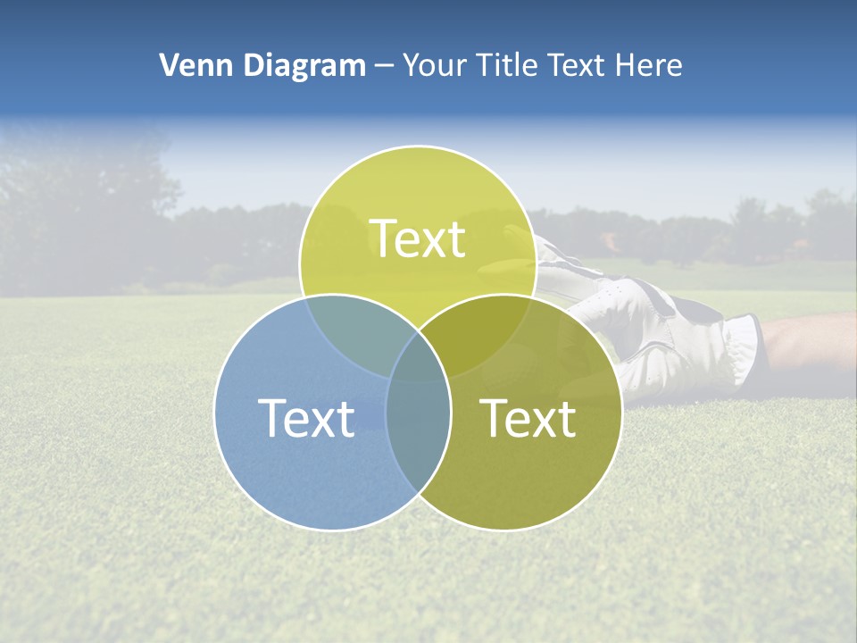 Sporting Good Luck Golf Course PowerPoint Template