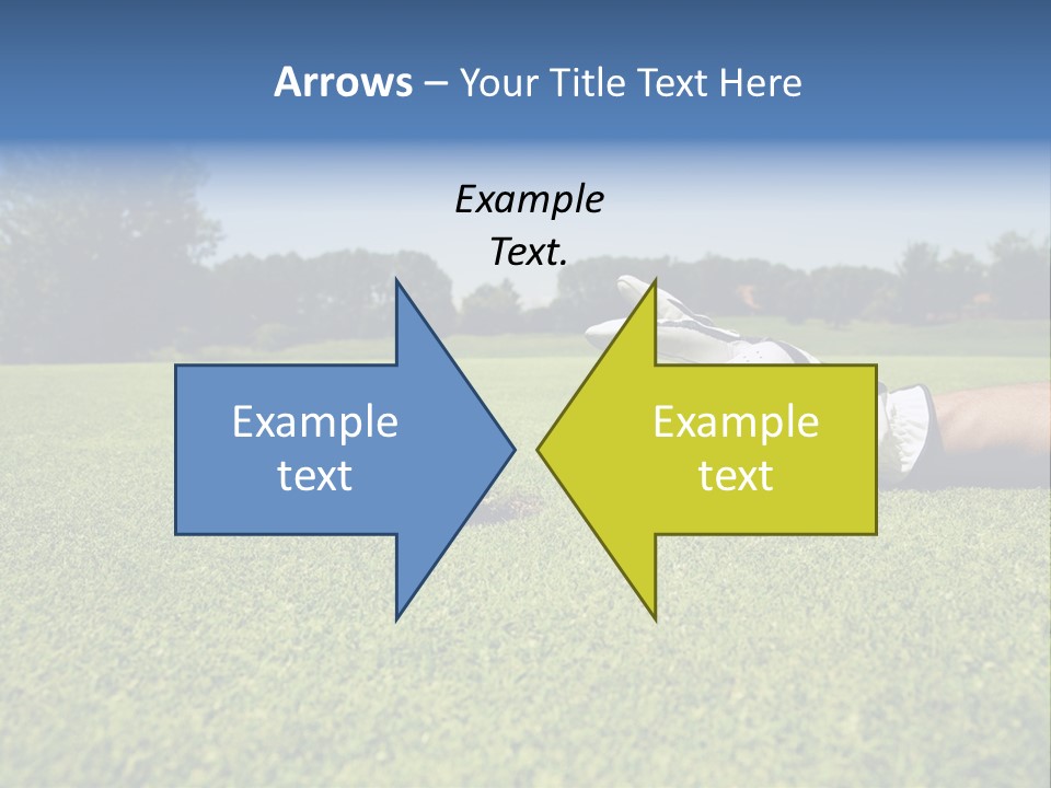 Sporting Good Luck Golf Course PowerPoint Template