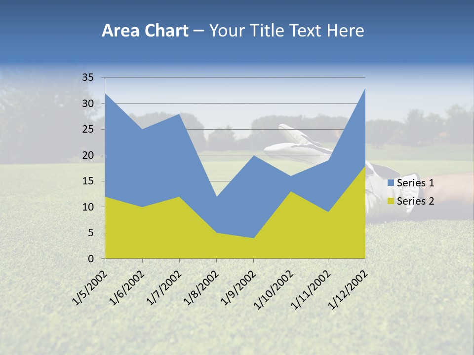 Sporting Good Luck Golf Course PowerPoint Template