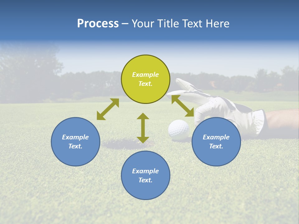 Sporting Good Luck Golf Course PowerPoint Template