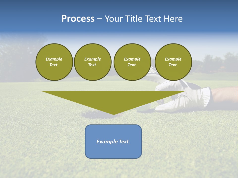 Sporting Good Luck Golf Course PowerPoint Template
