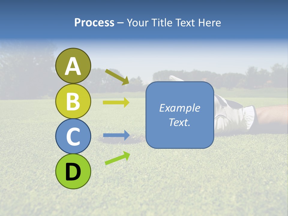 Sporting Good Luck Golf Course PowerPoint Template