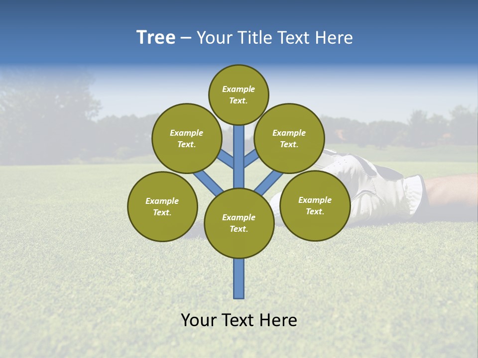 Sporting Good Luck Golf Course PowerPoint Template