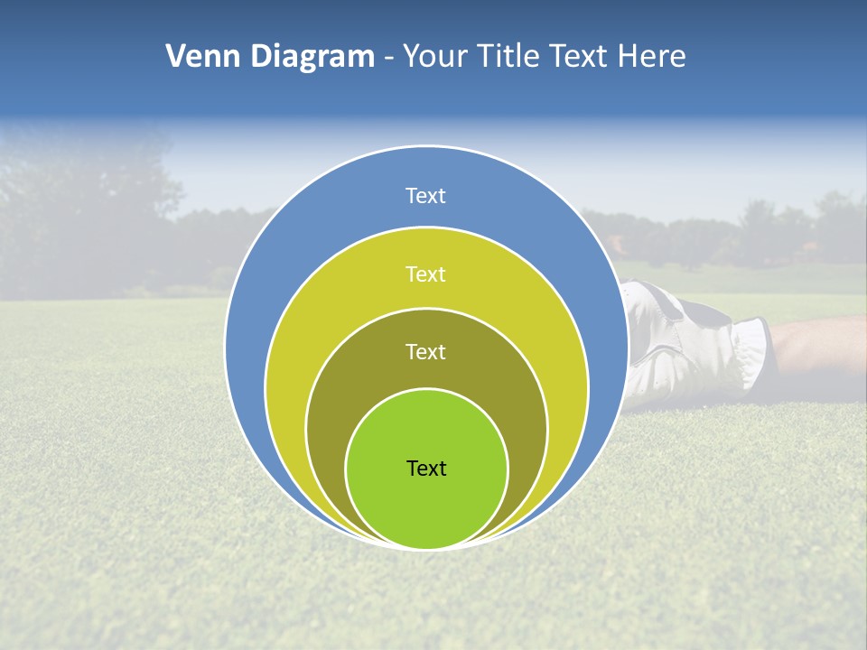 Sporting Good Luck Golf Course PowerPoint Template