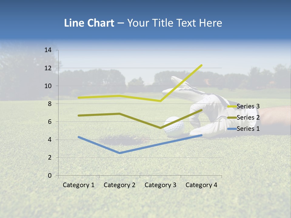 Sporting Good Luck Golf Course PowerPoint Template