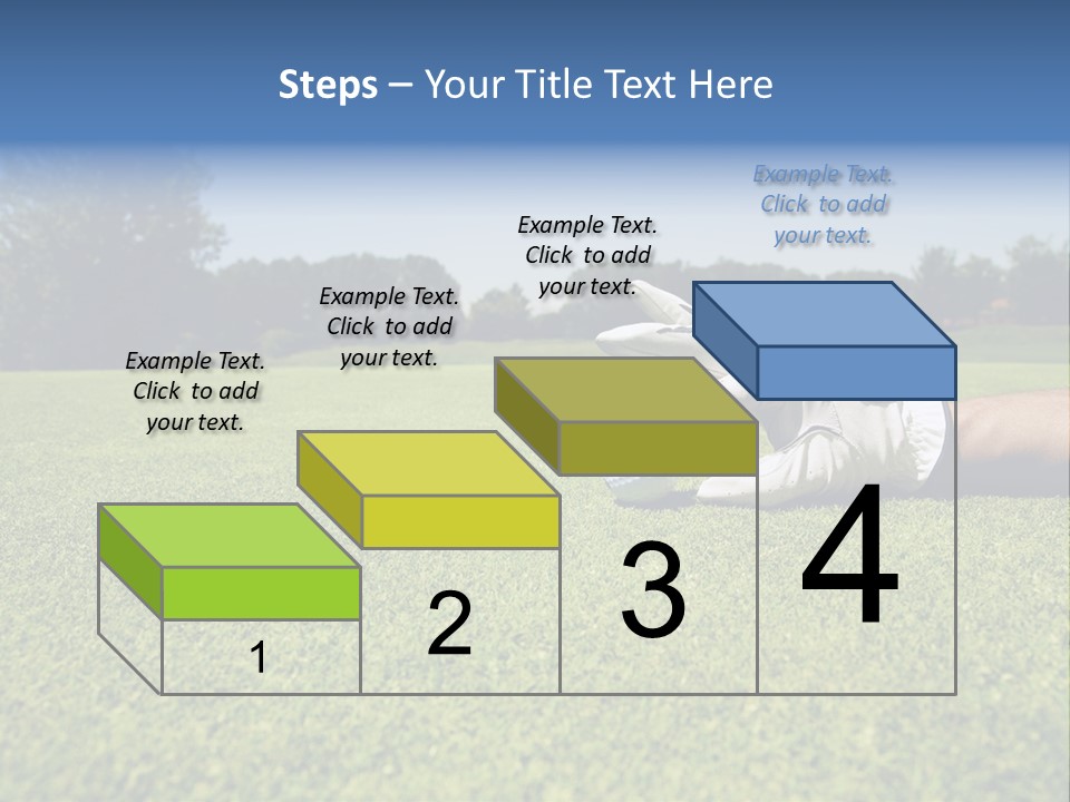Sporting Good Luck Golf Course PowerPoint Template